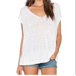 Free People Lightweight Knit V-Neck Cap Sleeves Bohemian Babydoll Coverup Tunic